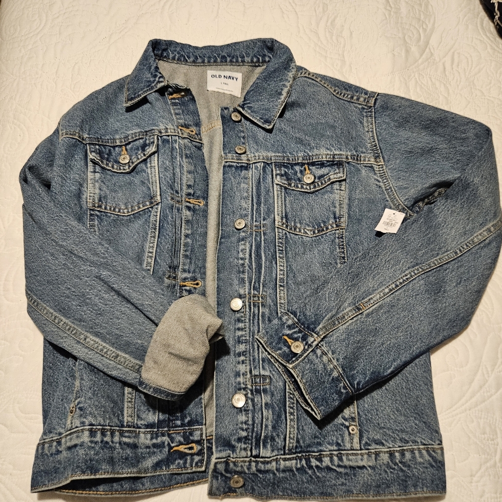 NWT Old Navy Women's Denim Jacket, large (new)